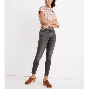 NWT Madewell 10" High-Rise Skinny Crop Jeans in Oakwood Wash